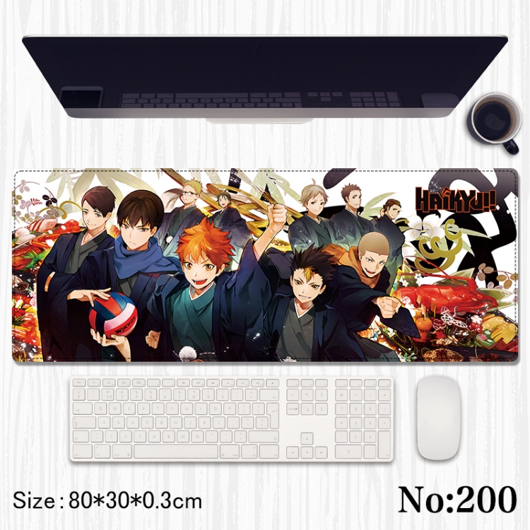 Haikyuu!! Anime peripheral computer mouse pad office desk pad multifunctional pad 80X30X0.3cm