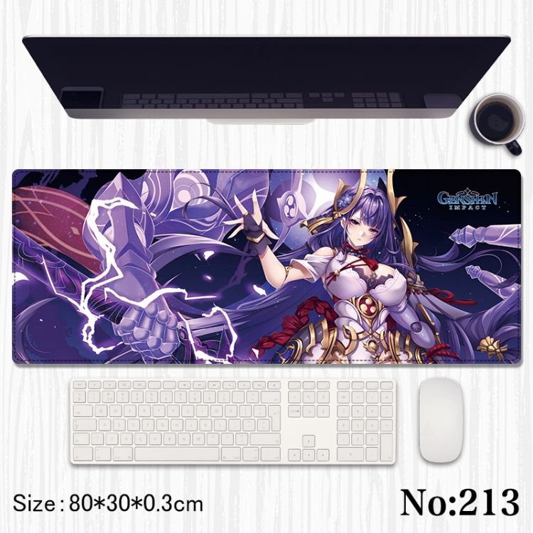 Genshin Impact Anime peripheral computer mouse pad office desk pad multifunctional pad 80X30X0.3cm