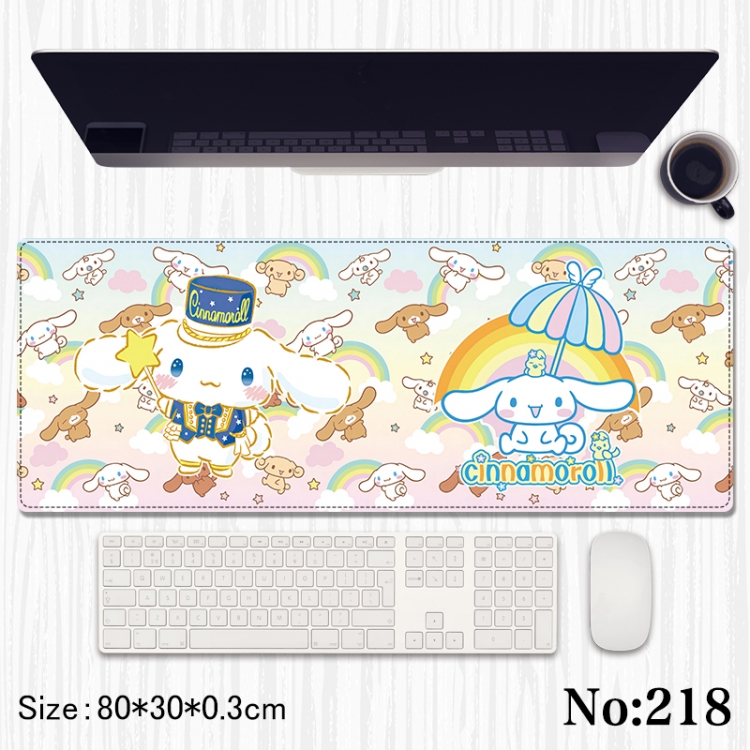 Cinnamoroll Anime peripheral computer mouse pad office desk pad multifunctional pad 80X30X0.3cm