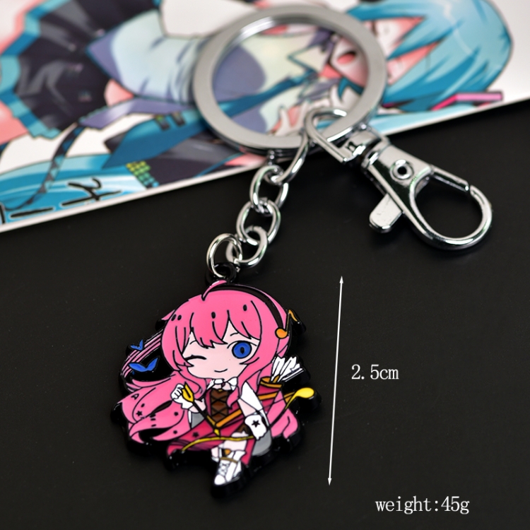  Hatsune Miku Animation peripheral metal keychain pendant price for 5 pcs 