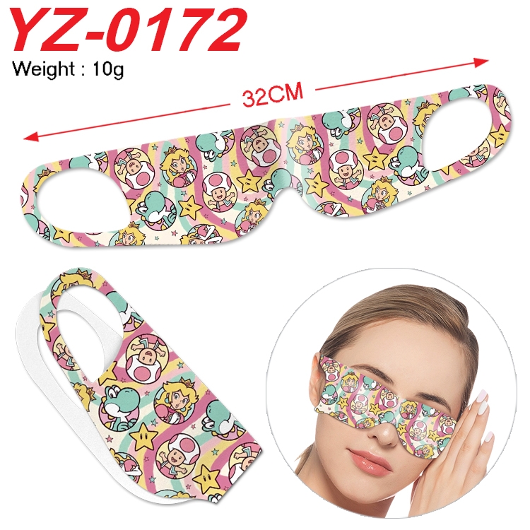 Super Mario Anime digital printed eye mask eye patch 32cm price for 5 pcs