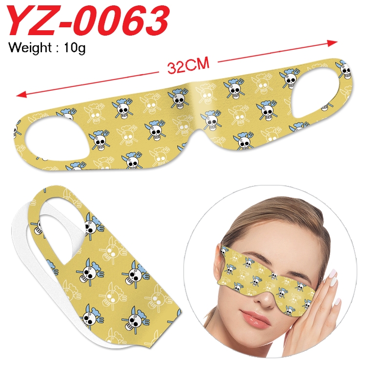One Piece Anime digital printed eye mask eye patch 32cm price for 5 pcs
