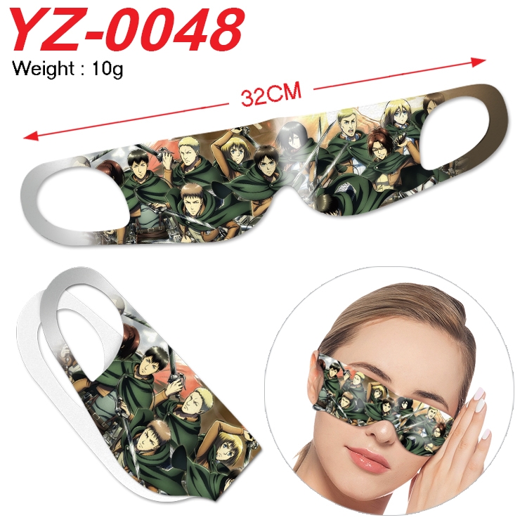 Shingeki no Kyojin Anime digital printed eye mask eye patch 32cm price for 5 pcs
