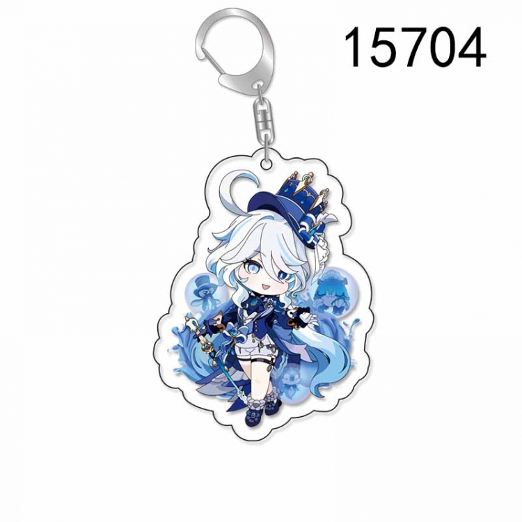 Genshin Impact Anime Acrylic Keychain Charm price for 5 pcs