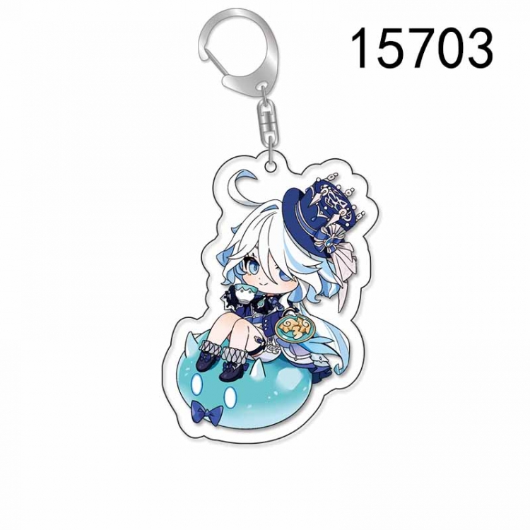 Genshin Impact Anime Acrylic Keychain Charm price for 5 pcs