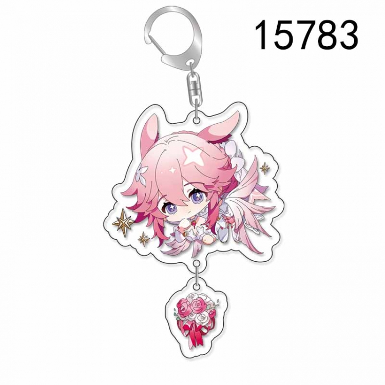 Honkai: Star Rail Anime acrylic Pendant Key Chain  price for 5 pcs