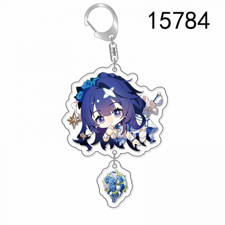 Honkai: Star Rail Anime acrylic Pendant Key Chain  price for 5 pcs