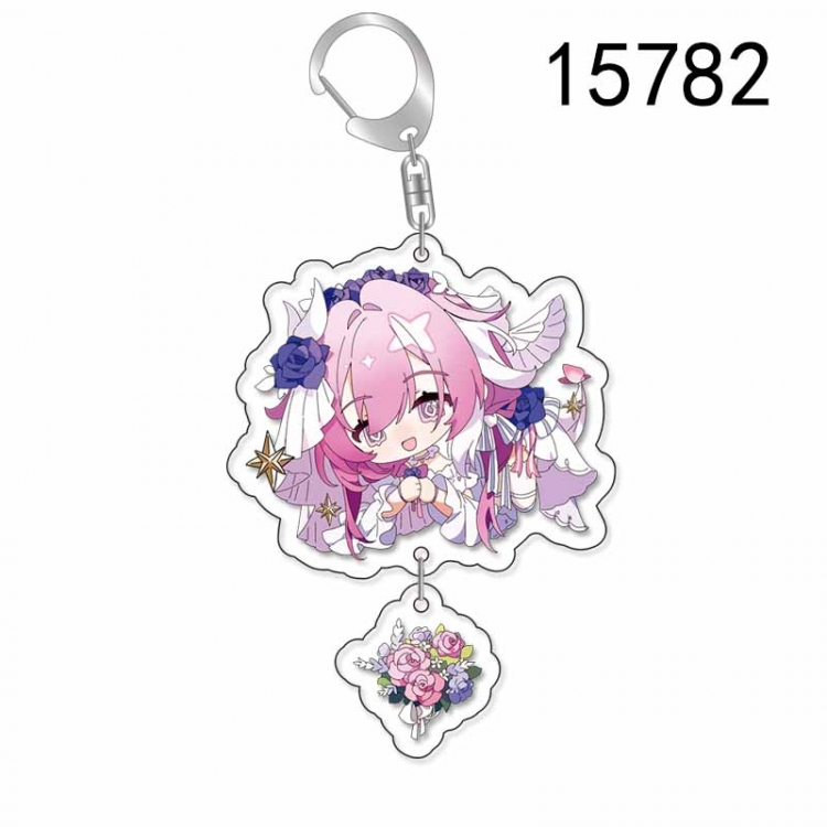 Honkai: Star Rail Anime acrylic Pendant Key Chain  price for 5 pcs
