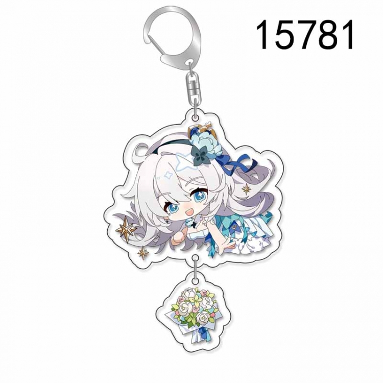 Honkai: Star Rail Anime acrylic Pendant Key Chain  price for 5 pcs