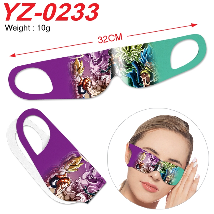 DRAGON BALL Anime digital printed eye mask eye patch 32cm price for 5 pcs