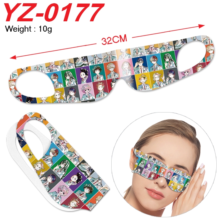 My Hero Academia Anime digital printed eye mask eye patch 32cm price for 5 pcs