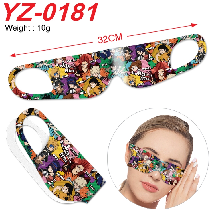 My Hero Academia Anime digital printed eye mask eye patch 32cm price for 5 pcs