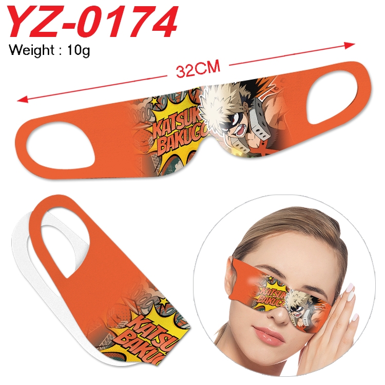 My Hero Academia Anime digital printed eye mask eye patch 32cm price for 5 pcs