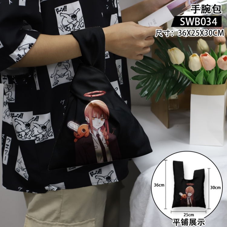 Chainsawman Anime peripheral wrist bag 36x25x30cm