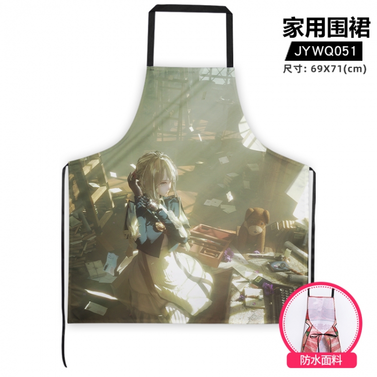 Violet Evergarden Anime adult household apron 69X71cm