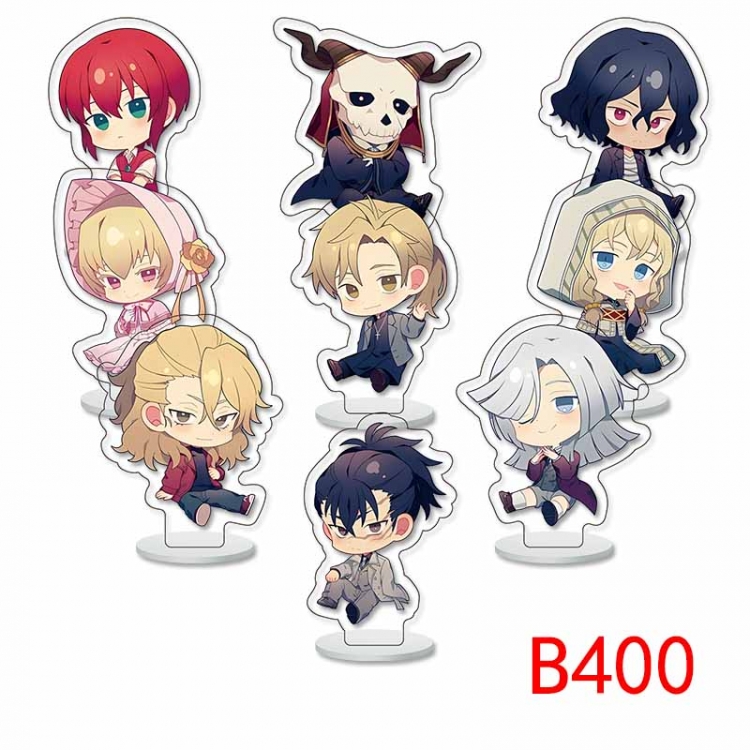 Mahotsukai no yome Anime Character acrylic Small Standing Plates  Keychain 6cm a set of 9