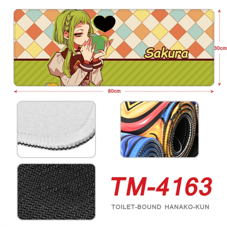 Toilet-bound Hanako-kun Anime peripheral new lock edge mouse pad 80X30cm  