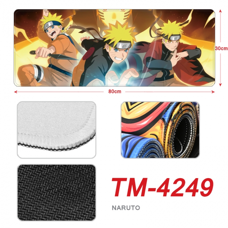 Naruto Anime peripheral new lock edge mouse pad 80X30cm  