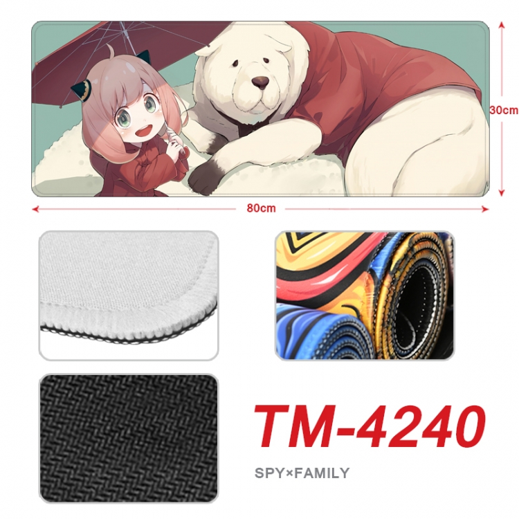 SPY×FAMILY Anime peripheral new lock edge mouse pad 80X30cm  