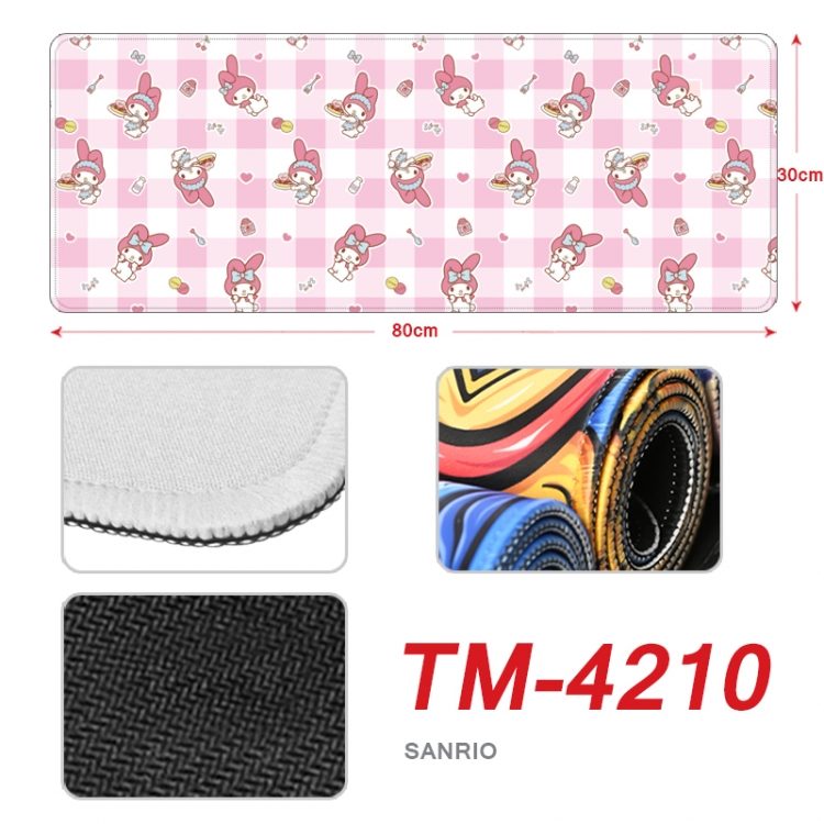 sanrio Anime peripheral new lock edge mouse pad 80X30cm  