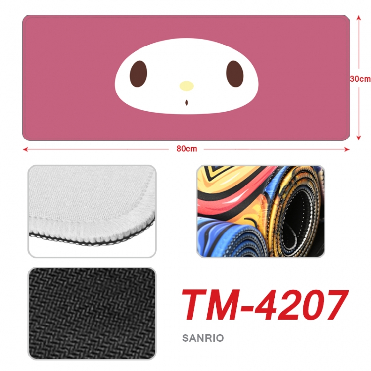 sanrio Anime peripheral new lock edge mouse pad 80X30cm  