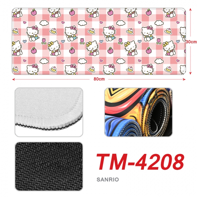 sanrio Anime peripheral new lock edge mouse pad 80X30cm  