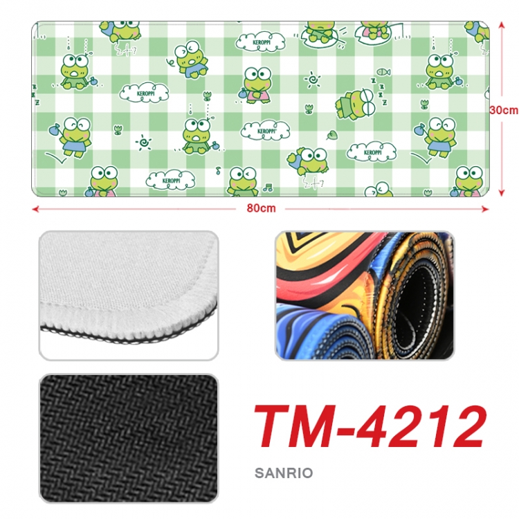 sanrio Anime peripheral new lock edge mouse pad 80X30cm  