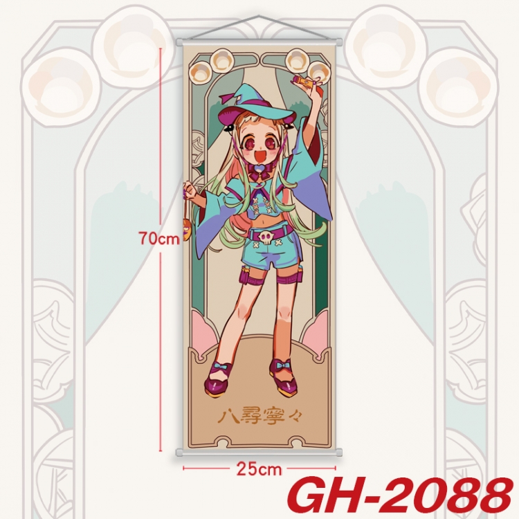 Toilet-bound Hanako-kun Plastic Rod Cloth Small Hanging Canvas Painting Wall Scroll 25x70cm price for 5 pcs
