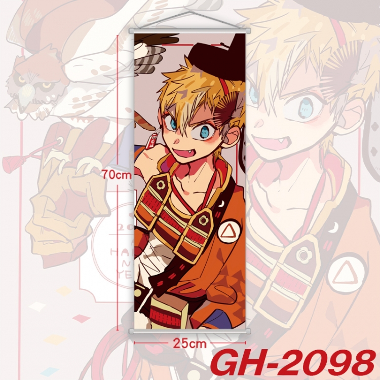 Toilet-bound Hanako-kun Plastic Rod Cloth Small Hanging Canvas Painting Wall Scroll 25x70cm price for 5 pcs