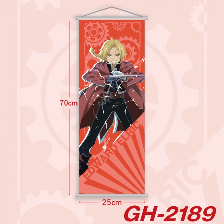 Fullmetal Alchemist Plastic Rod Cloth Small Hanging Canvas Painting Wall Scroll 25x70cm price for 5 pcs