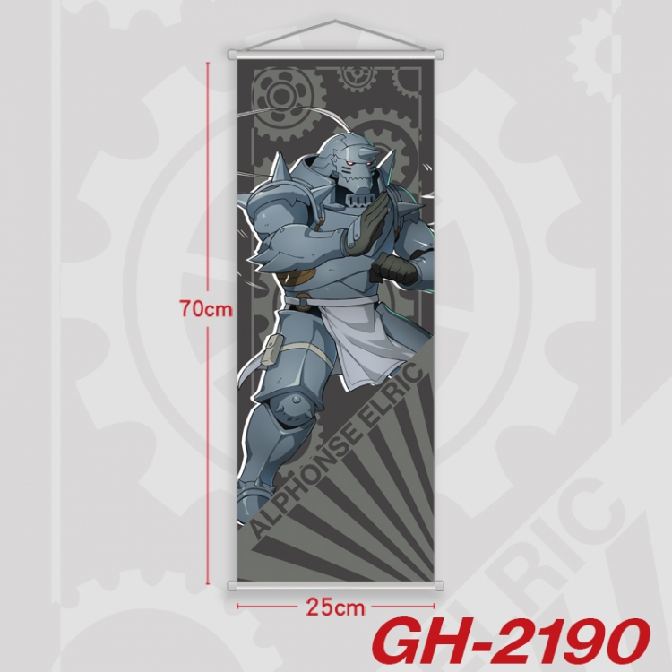 Fullmetal Alchemist Plastic Rod Cloth Small Hanging Canvas Painting Wall Scroll 25x70cm price for 5 pcs