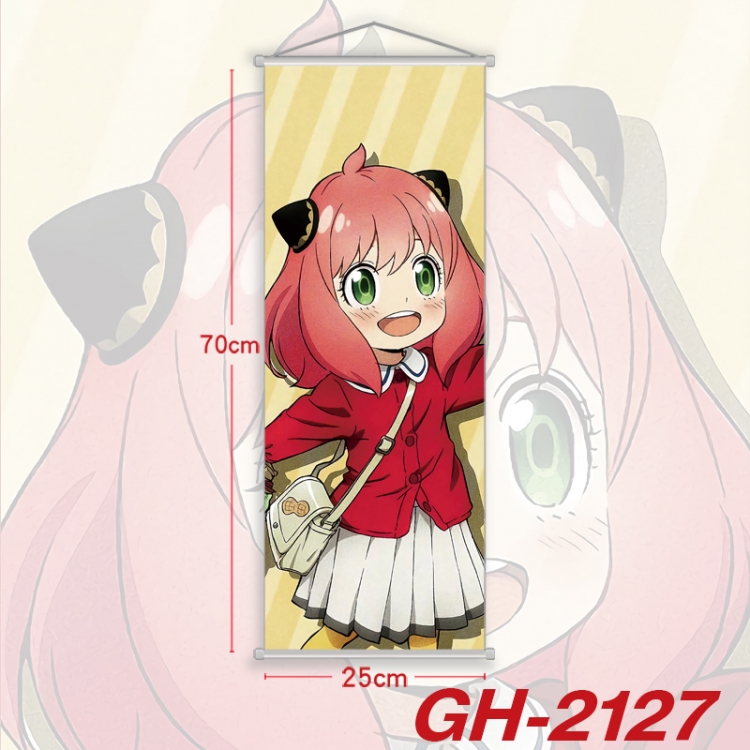  SPY×FAMILY Plastic Rod Cloth Small Hanging Canvas Painting Wall Scroll 25x70cm price for 5 pcs