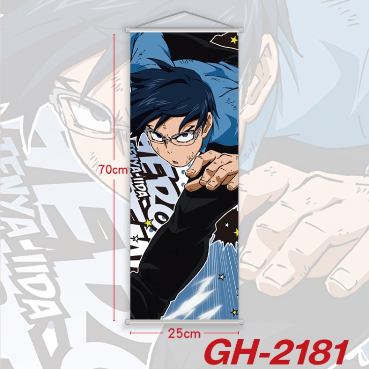 My Hero Academia Plastic Rod Cloth Small Hanging Canvas Painting Wall Scroll 25x70cm price for 5 pcs