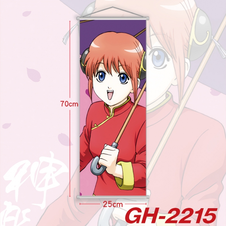 Gintama Plastic Rod Cloth Small Hanging Canvas Painting Wall Scroll 25x70cm price for 5 pcs