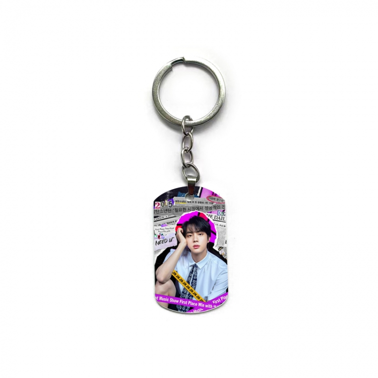 BTS Anime double-sided full-color printed keychain price for 5 pcs