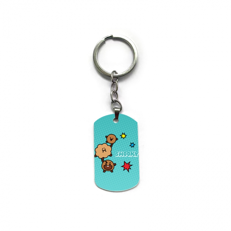 BTS Anime double-sided full-color printed keychain price for 5 pcs