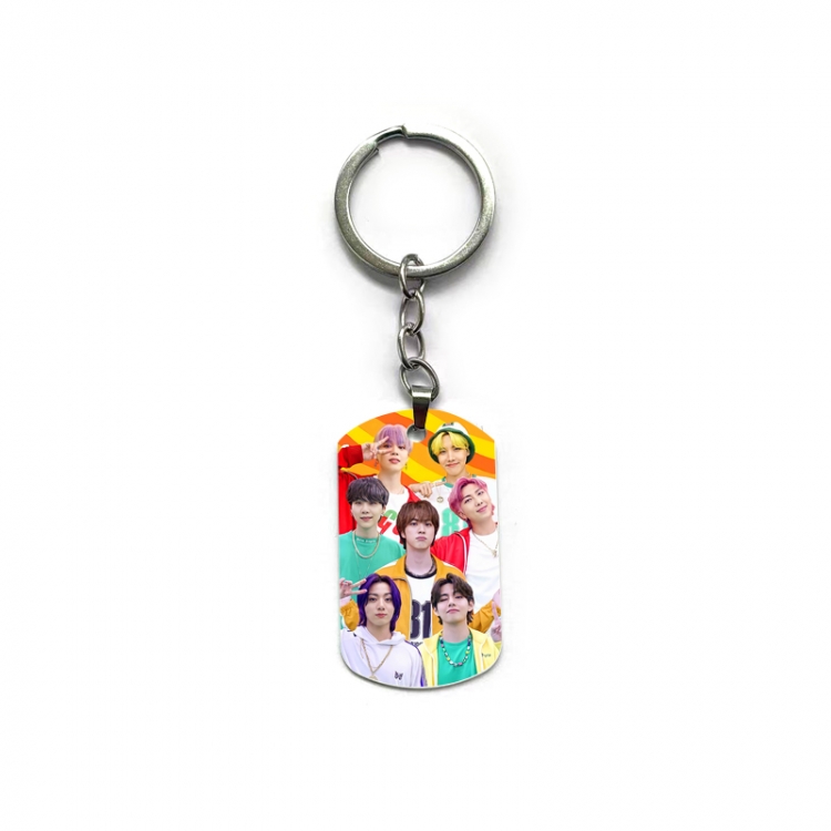 BTS Anime double-sided full-color printed keychain price for 5 pcs