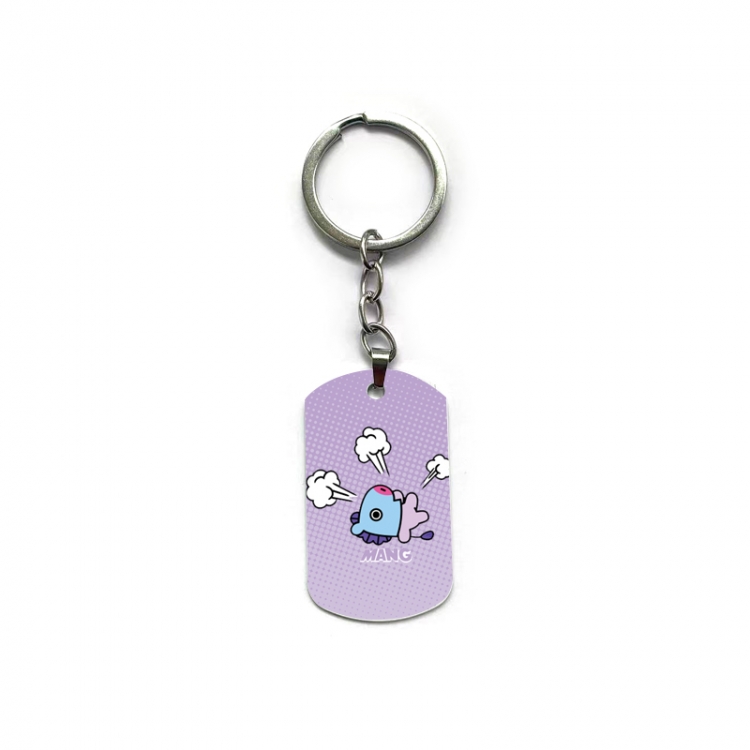 BTS Anime double-sided full-color printed keychain price for 5 pcs