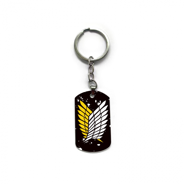 Shingeki no Kyojin Anime double-sided full-color printed keychain price for 5 pcs