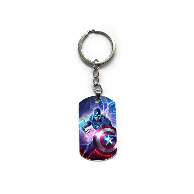 Captain America Anime double-sided full-color printed keychain price for 5 pcs