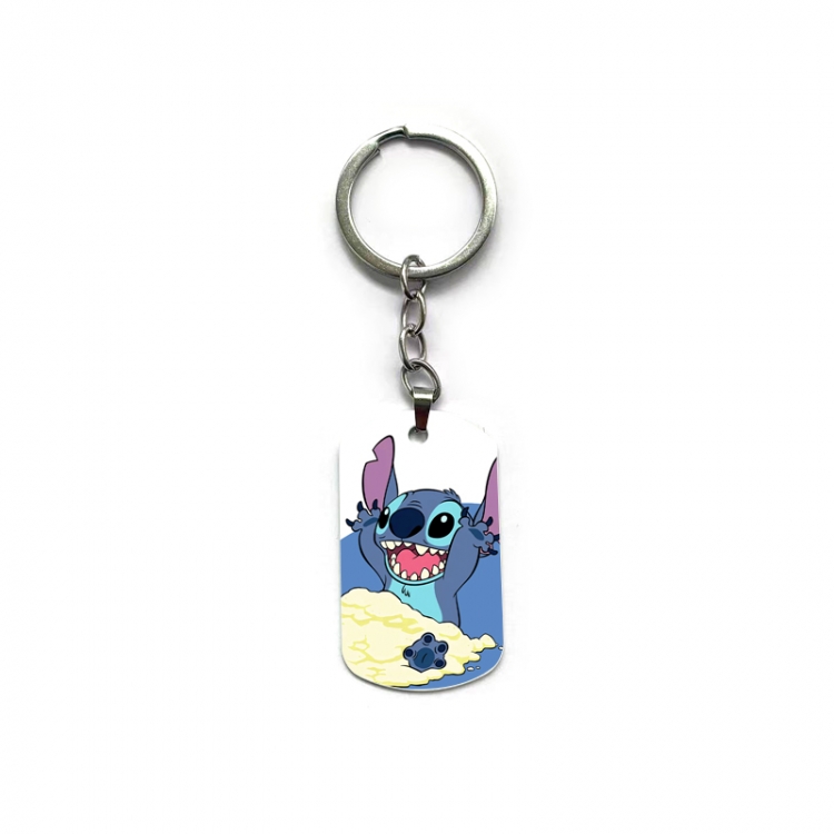  Lilo & Stitch Anime double-sided full-color printed keychain price for 5 pcs