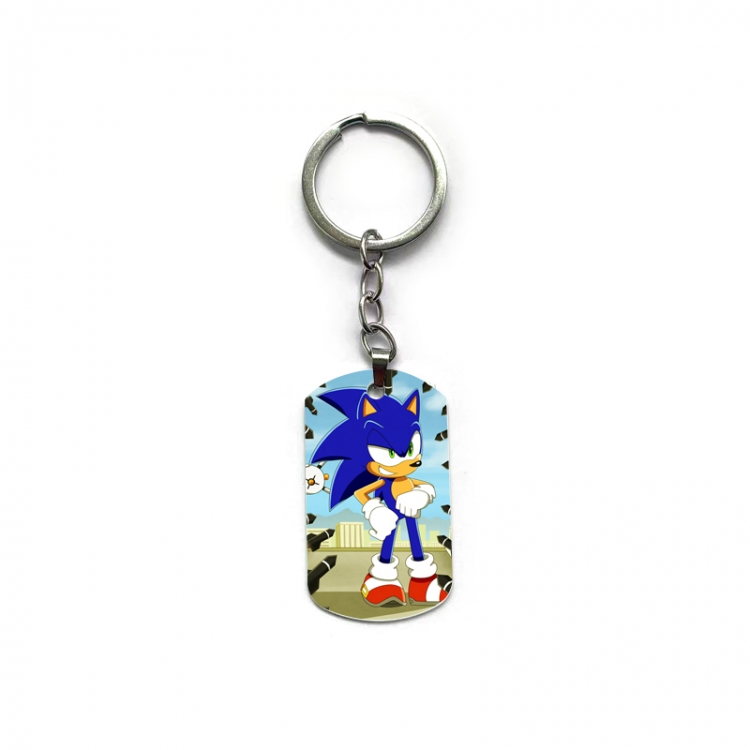 Sonic The Hedgehog Anime double-sided full-color printed keychain price for 5 pcs