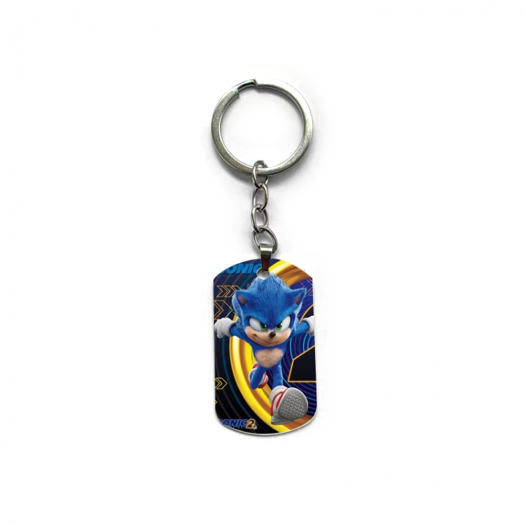 Sonic The Hedgehog Anime double-sided full-color printed keychain price for 5 pcs