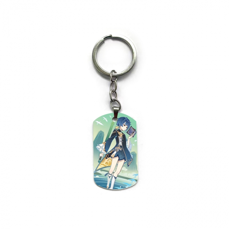 Genshin Impact Anime double-sided full-color printed keychain price for 5 pcs