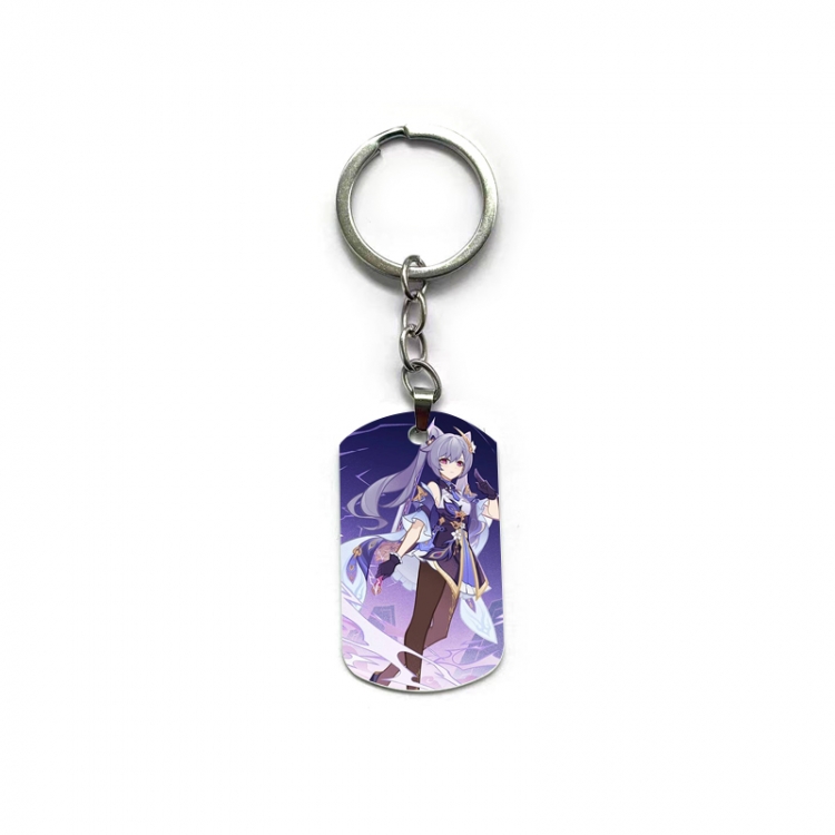 Genshin Impact Anime double-sided full-color printed keychain price for 5 pcs