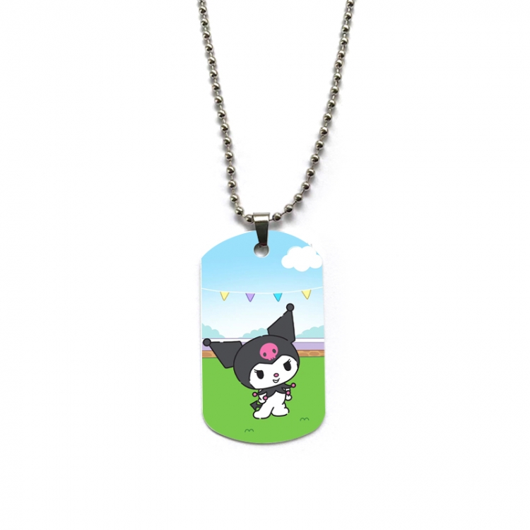 sanrio Anime double-sided full color printed military brand necklace price for 5 pcs