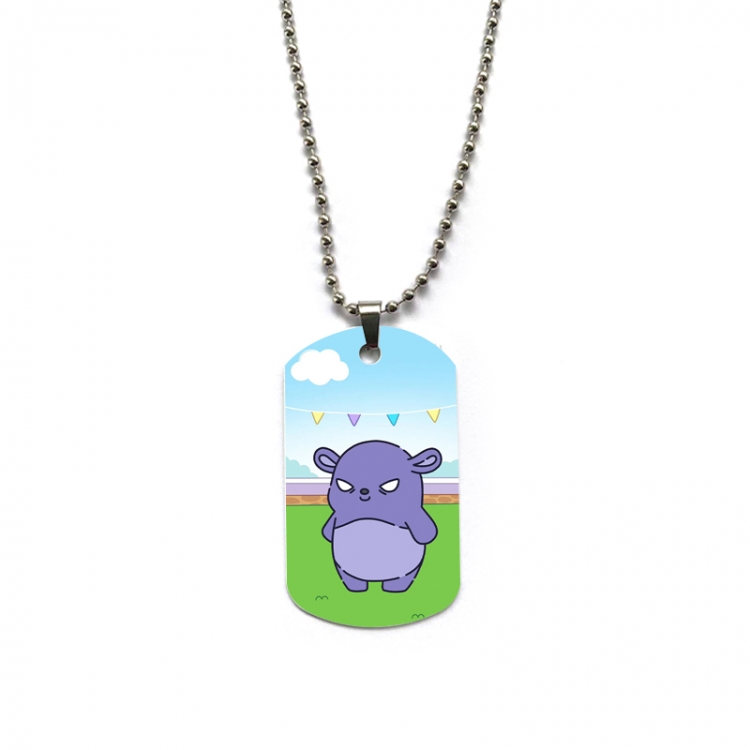sanrio Anime double-sided full color printed military brand necklace price for 5 pcs