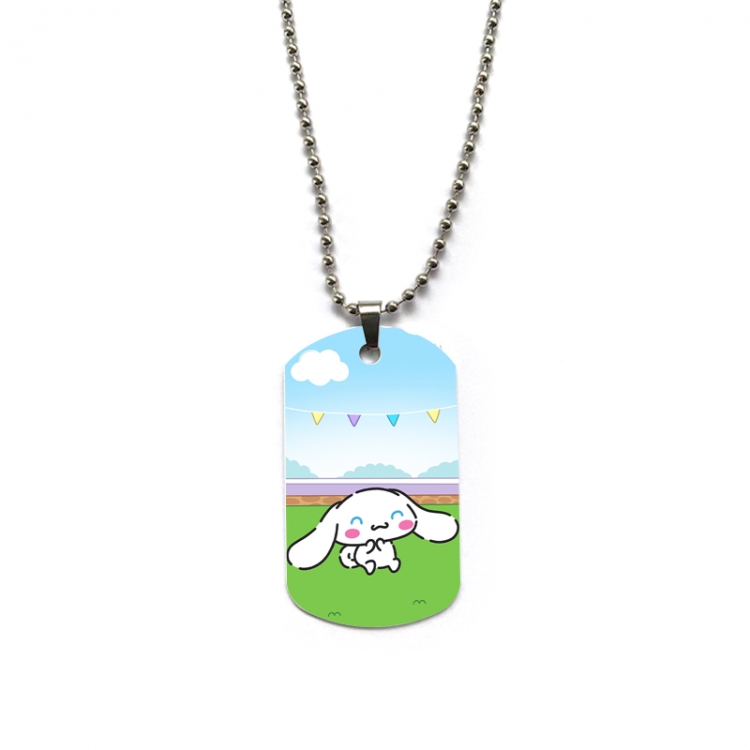 sanrio Anime double-sided full color printed military brand necklace price for 5 pcs