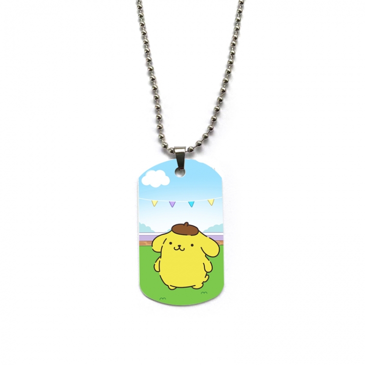 sanrio Anime double-sided full color printed military brand necklace price for 5 pcs