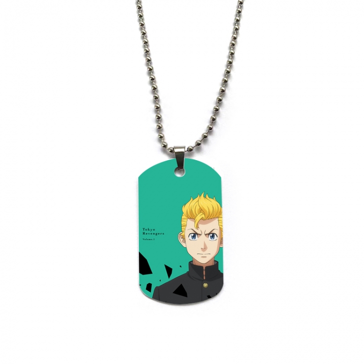 Tokyo Revengers Anime double-sided full color printed military brand necklace price for 5 pcs
